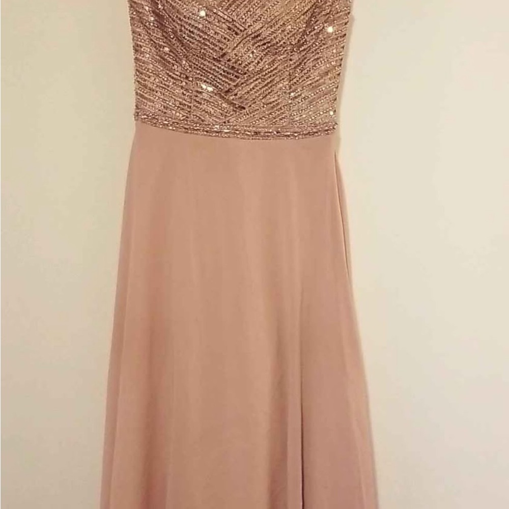 Chic Sequin Bodice Gown